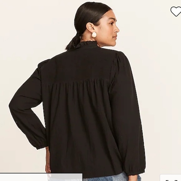 J Crew Long-sleeve soft gauze garden top BG314 - Picture 3 of 4